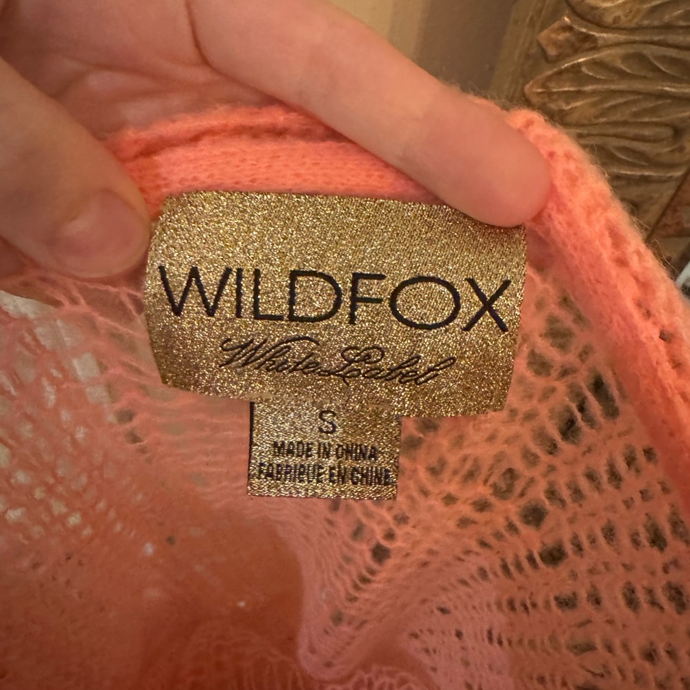 WILDFOX rare vintage heart sequin sweater - Picture 5 of 5